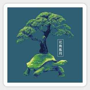 Turtle Tree Abstraction Sticker